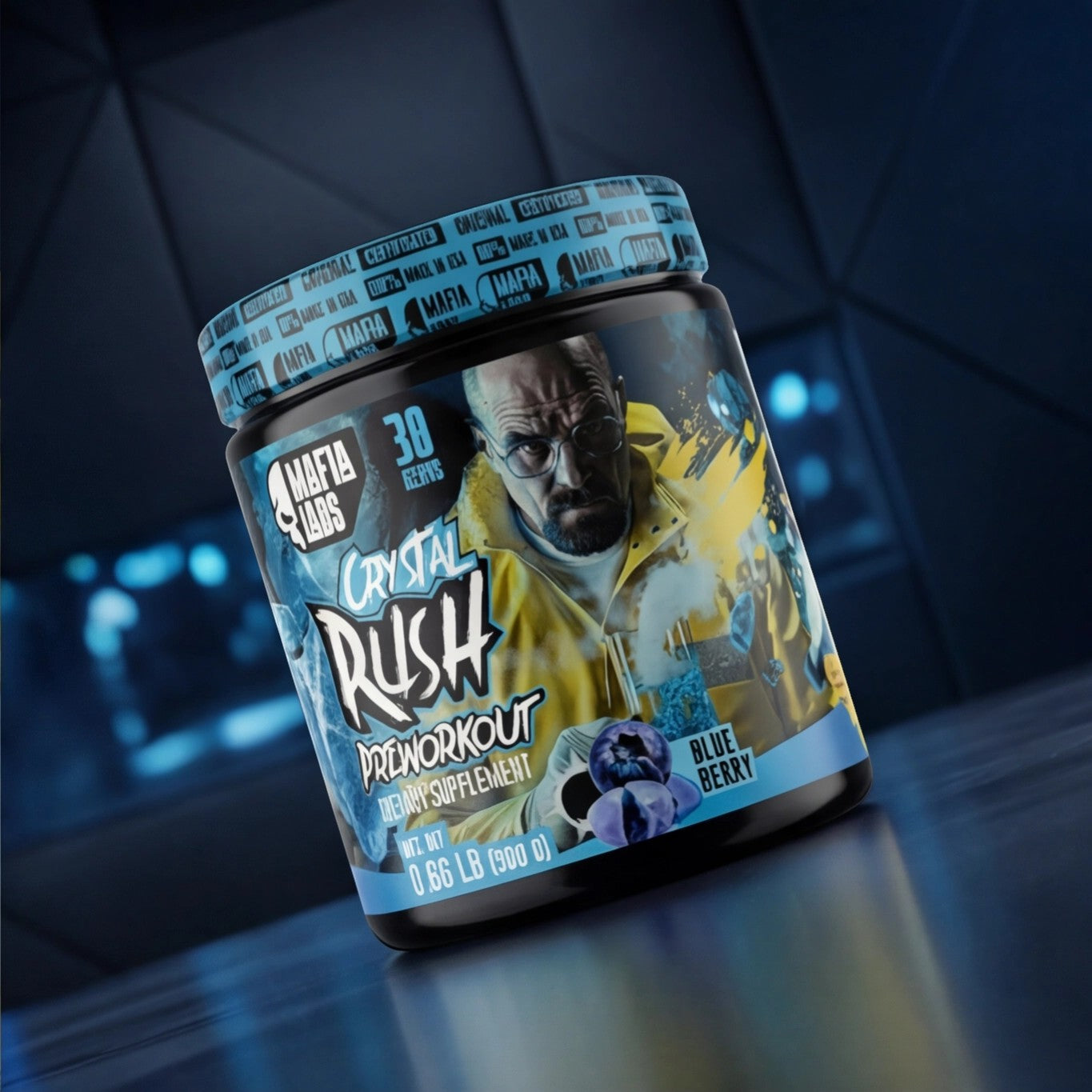 Crystal Rush Mafia Labs 300g Pre Entreno Energia Explosiva