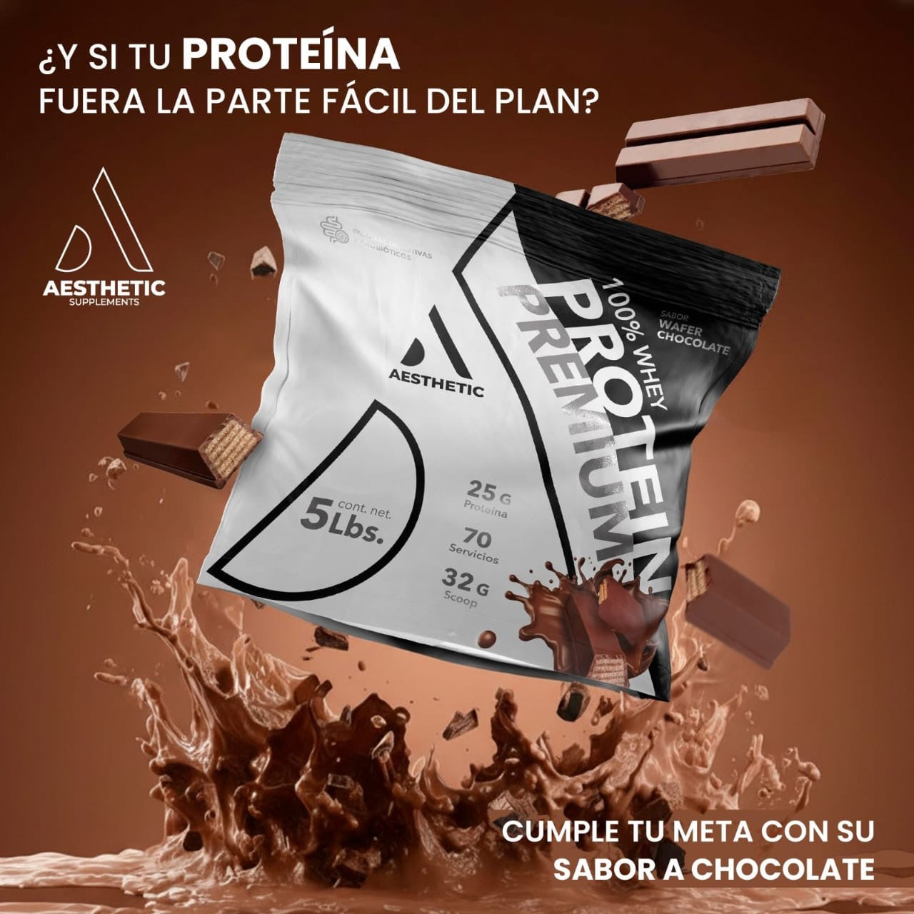 100 Whey Premium Aesthetic Supplements 5 Lbs Proteina Whey Con Probioticos