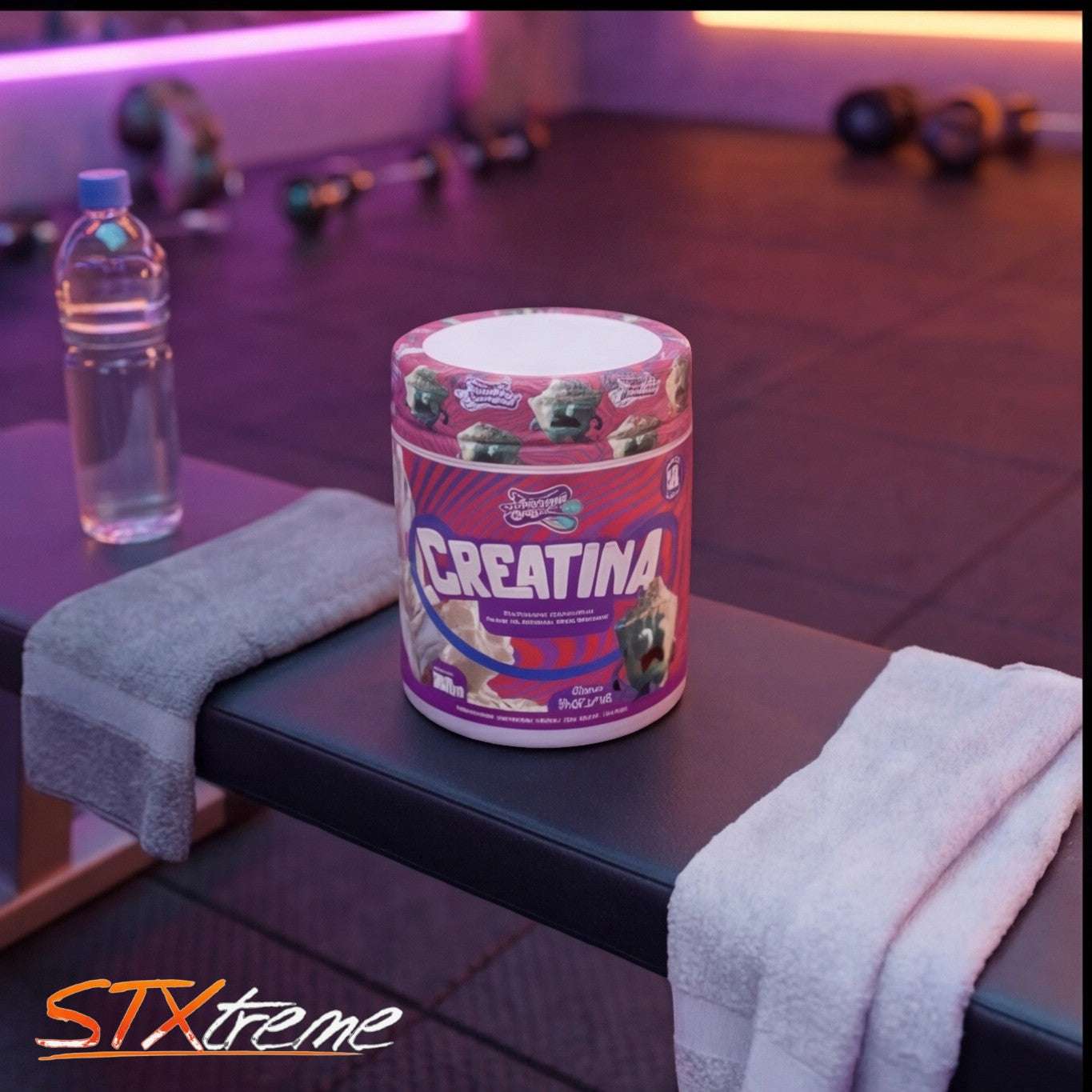 Creatina Monohidratada Munchies Lab 300g 60 Servicios Fuerza