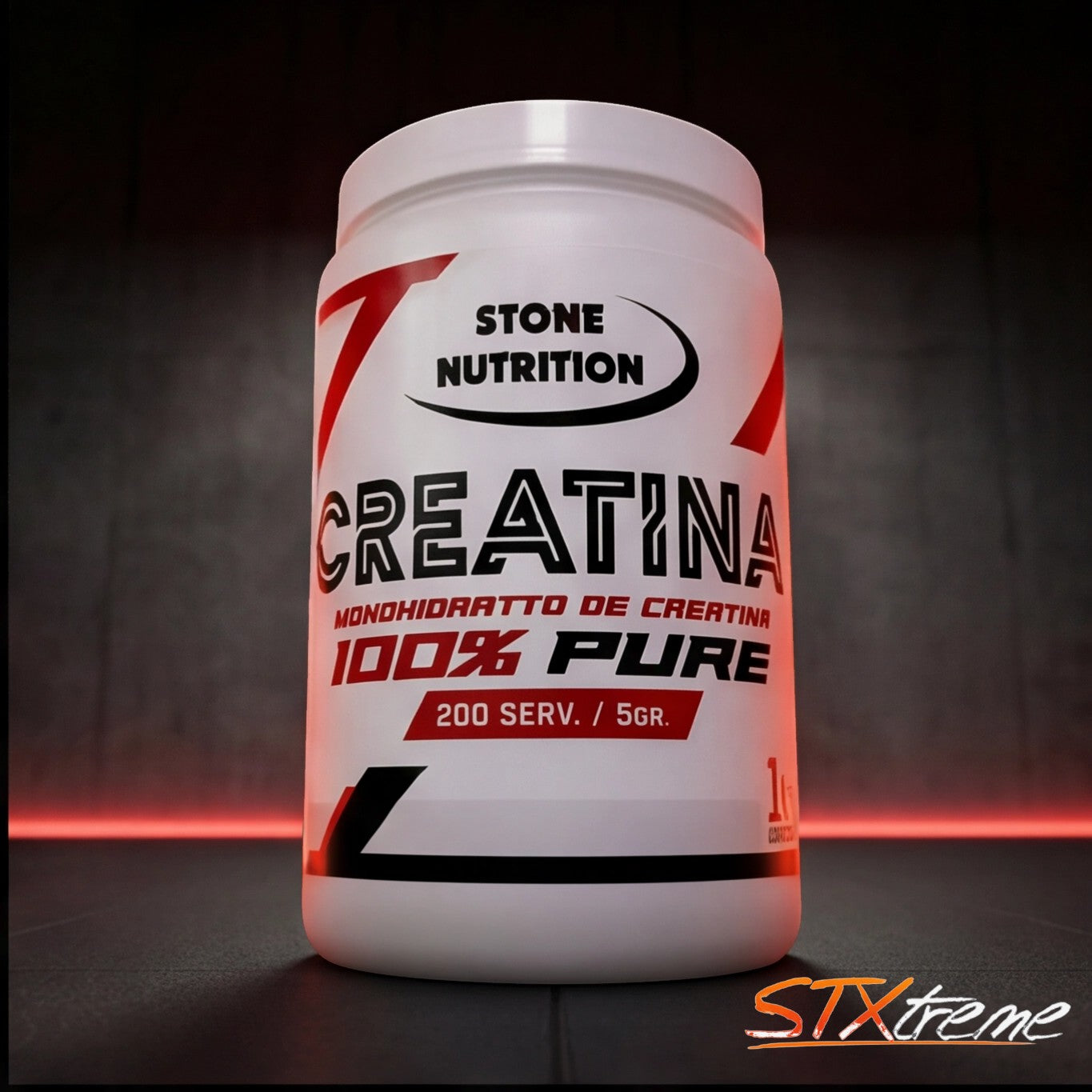 Creatina Stone Nutrition 1 Kg Micronizada 200 Servicios Fuerza
