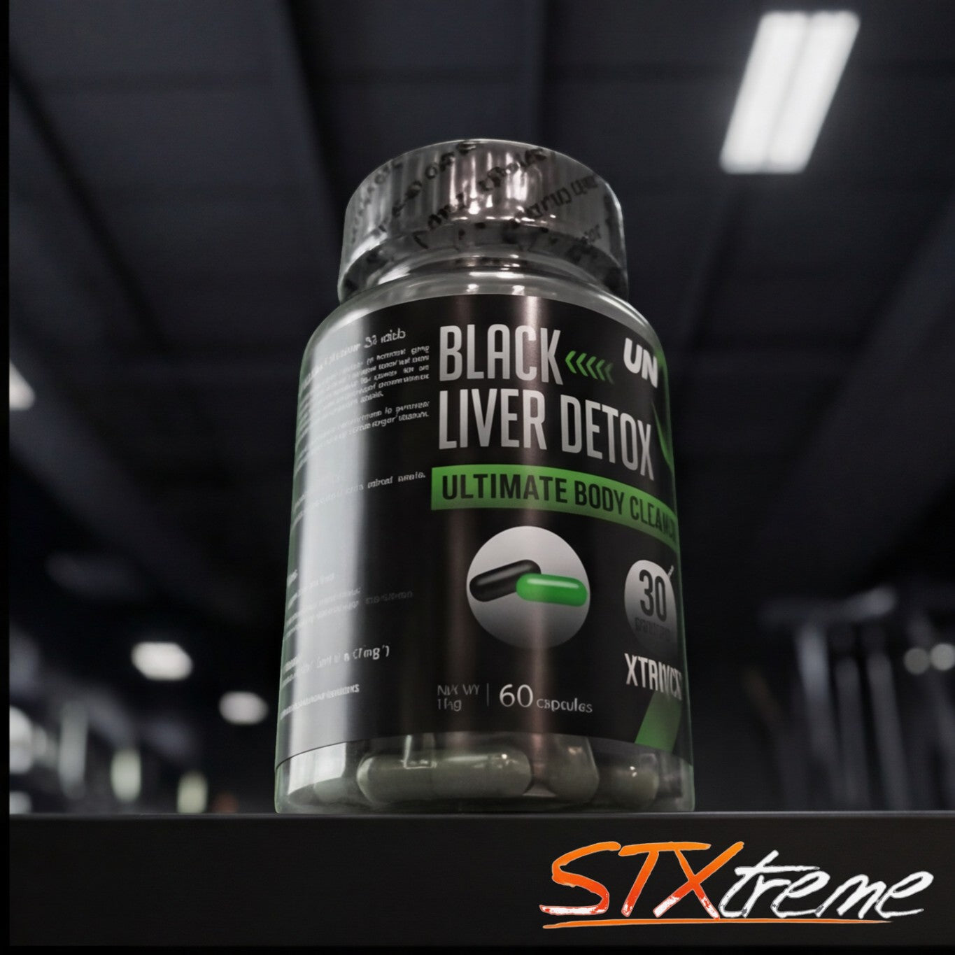 Black Liver Detox UN Xtreme 60 Caps Extractos Botanicos Premium