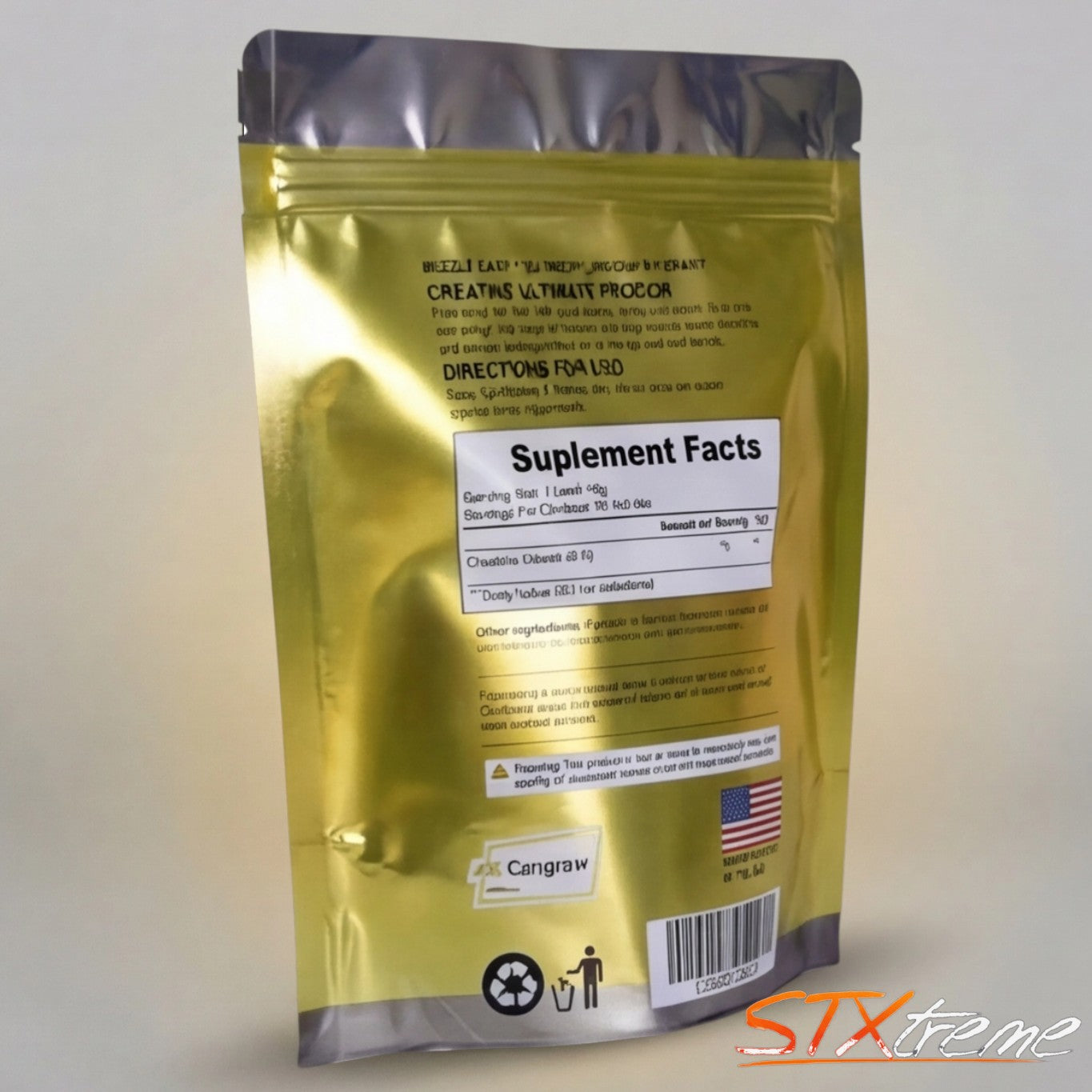 Creatina Monohidratada Metforce 550g 110 Servicios Fuerza Y Volumen