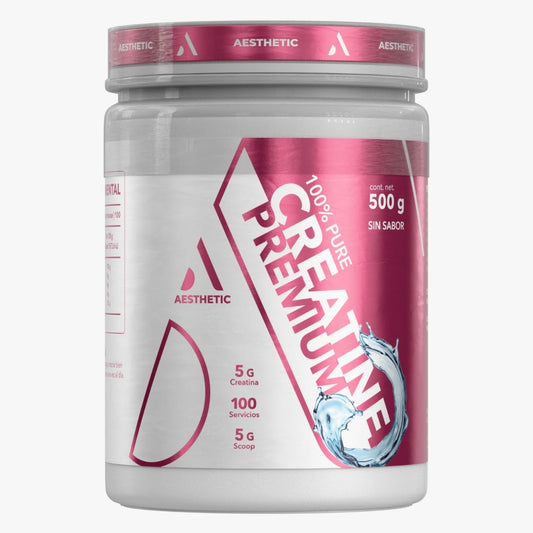 Aesthetic Creatina Micronizada Premium 500g 100 Servicios