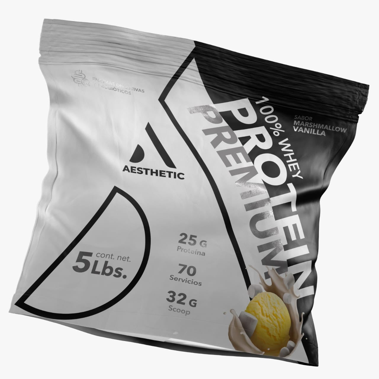 100 Whey Premium Aesthetic Supplements 5 Lbs Proteina Whey Con Probioticos