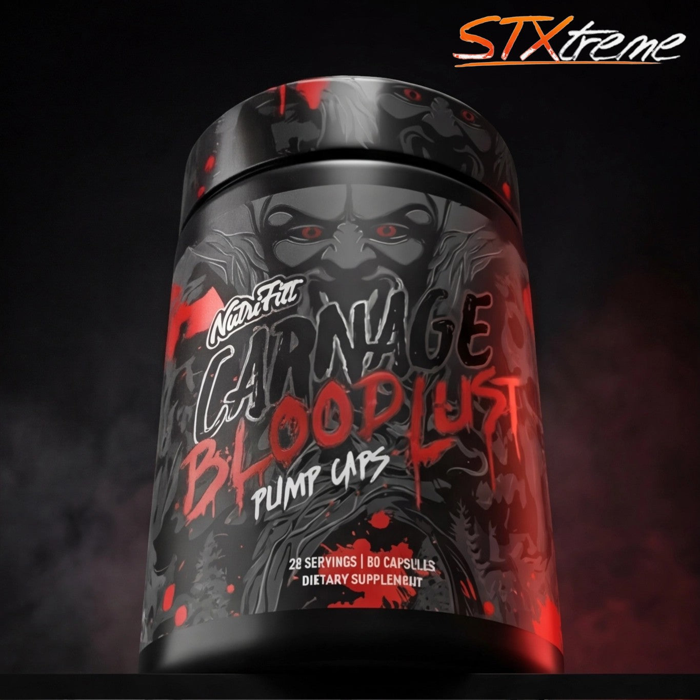Carnage Bloodlust Nutrifitt 80 Caps Pump Extremo Sin Estimulantes