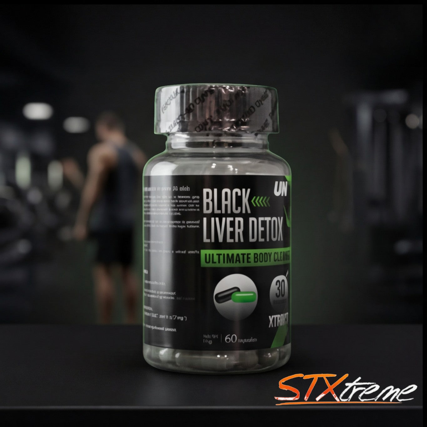 Black Liver Detox UN Xtreme 60 Caps Extractos Botanicos Premium