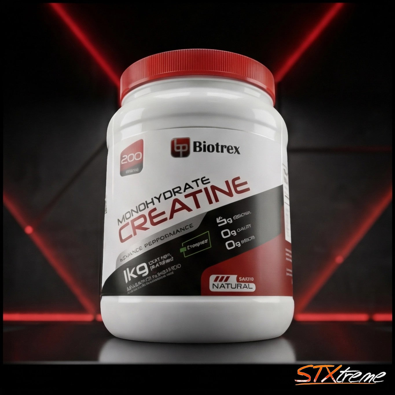 Creatina Monohidratada Biotrex 1 Kg 200 Servicios Fuerza Y Volumen