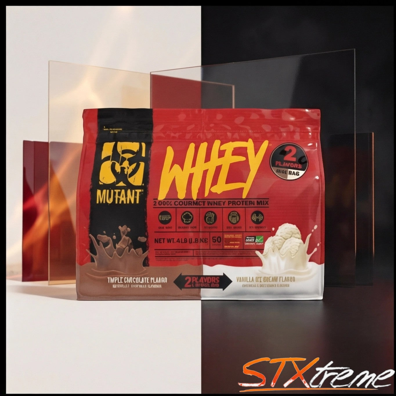 Whey Dual Mutant 4lbs 50 Serv Proteina Para Ganar Masa Muscular Y Fuerza