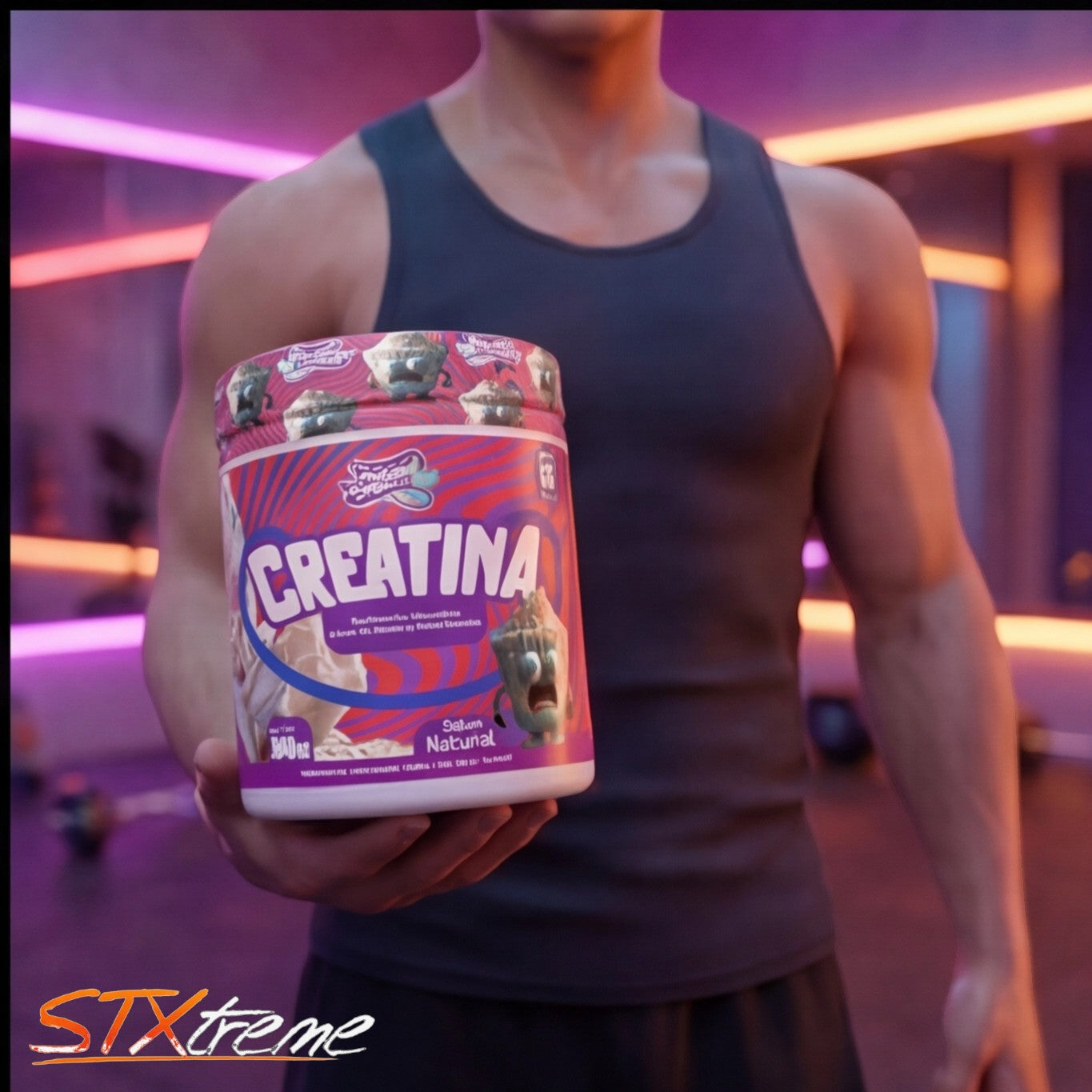 Creatina Monohidratada Munchies Lab 300g 60 Servicios Fuerza