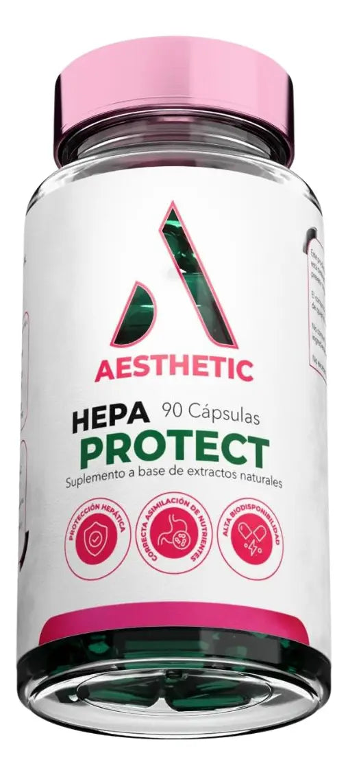 Aesthetic Hepa Protect Aesthetic Supplements 90 Capsulas Protector Hepatico Premium