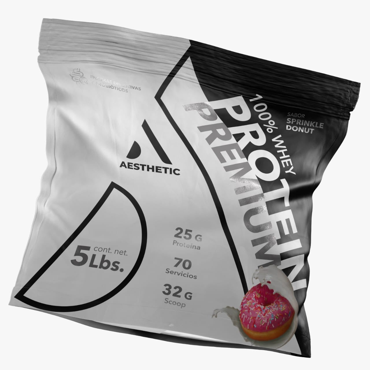100 Whey Premium Aesthetic Supplements 5 Lbs Proteina Whey Con Probioticos