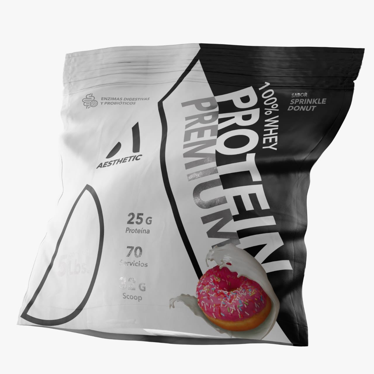 100 Whey Premium Aesthetic Supplements 5 Lbs Proteina Whey Con Probioticos