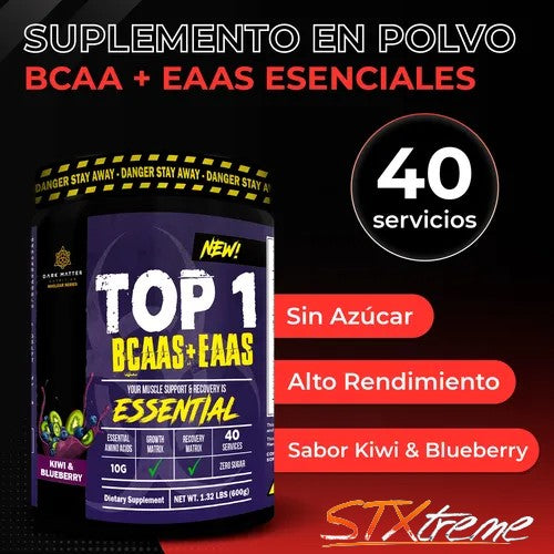 BCAA EAA Dark Matter 1 Kg Soporte Aminoacidos Entrenamiento