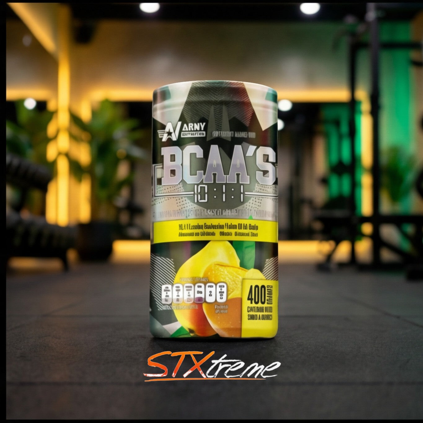 BCAA 10 1:1 Army Nutrition 400g Alta Leucina Recuperacion
