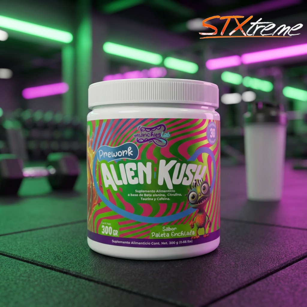 Alien Kush Munchies Lab 300g Energia Explosiva Pre Entreno
