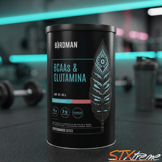 BCAAs Glutamina Birdman 405g Aminoacidos Plant Based Premium
