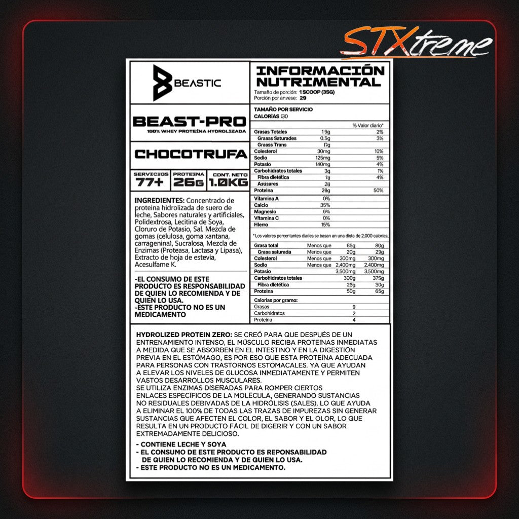 Best Pro Whey Beastic 2kg Proteína De Suero Hidrolizada