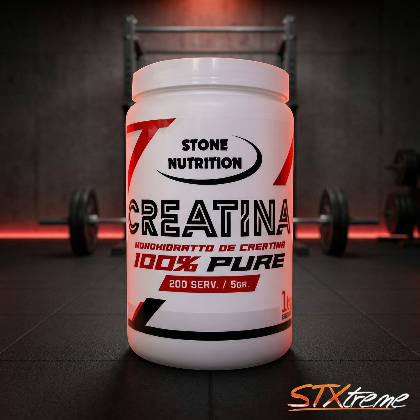 Creatina Stone Nutrition 1 Kg Micronizada 200 Servicios Fuerza