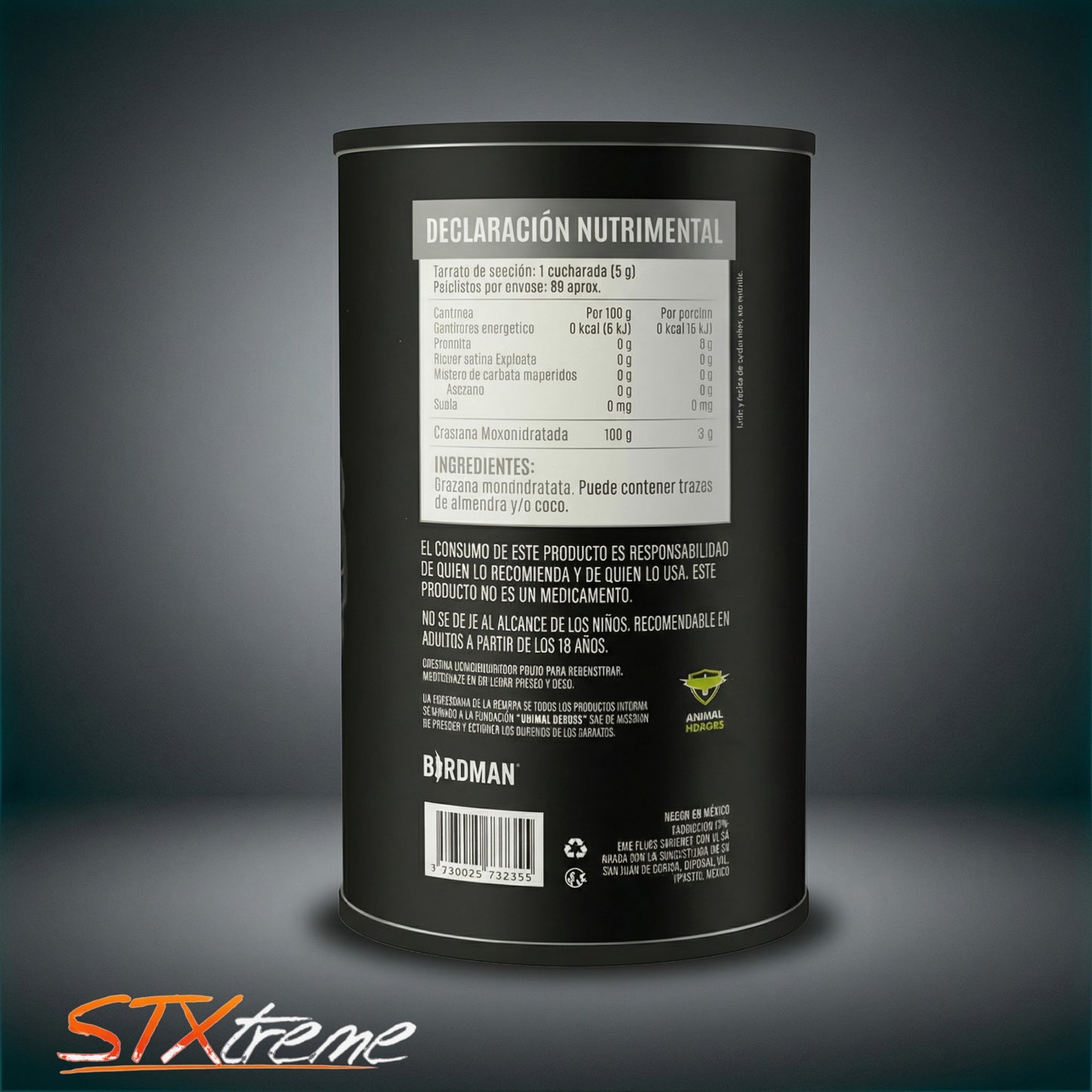 Creatina Birdman 450g Creatina Micronizada 90 Servicios Fuerza