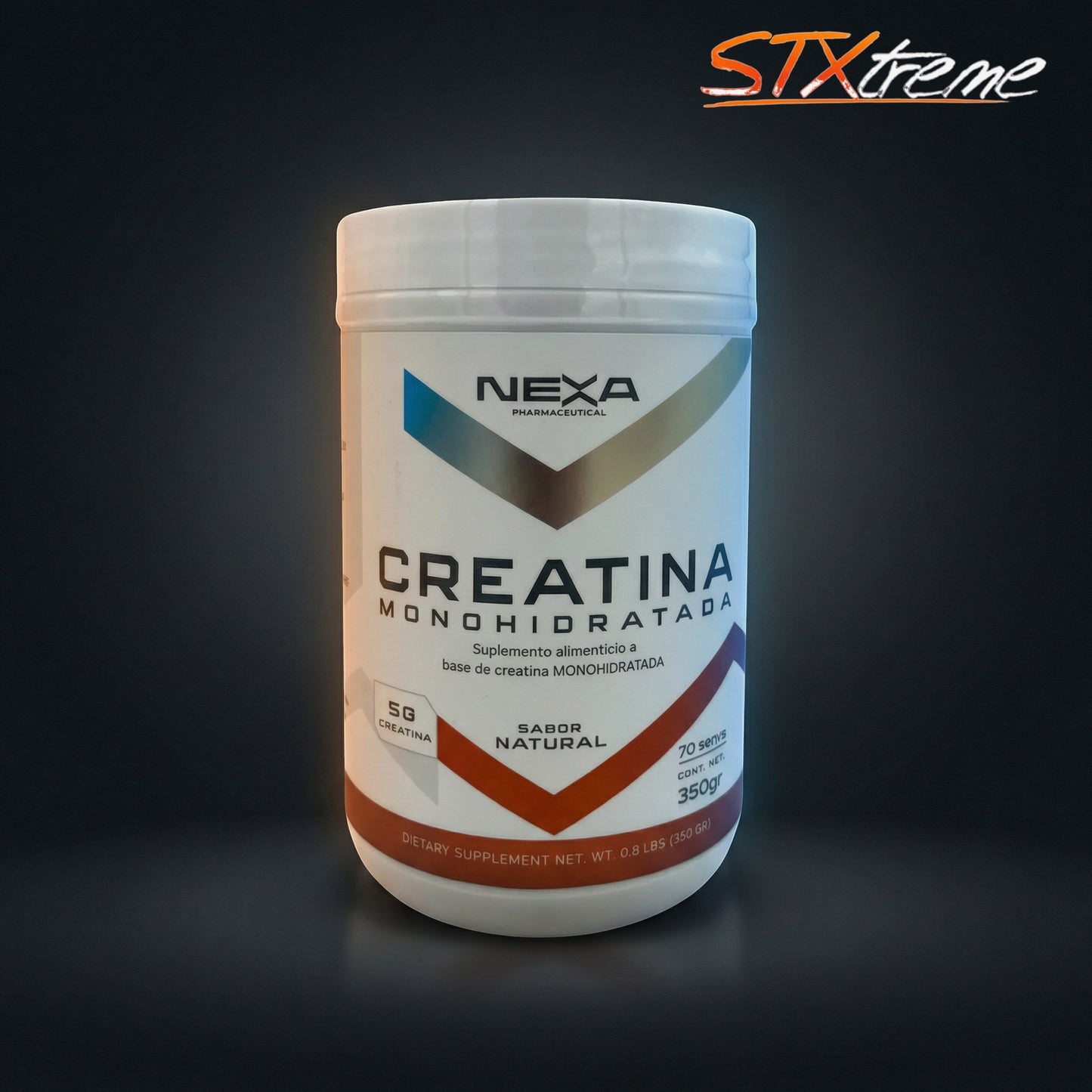 Creatina Monohidratada Nexa Pharmaceutical 350g Creatina Pura Sin Gluten Premium