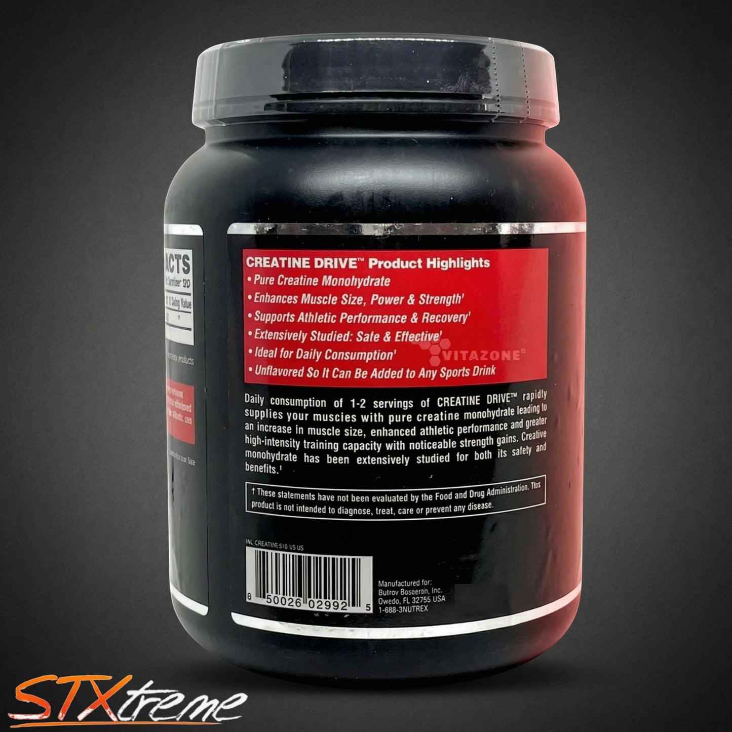 Creatine Drive Nutrex 2.2 Lbs Creatina Monohidratada Sin Aditivos Premium