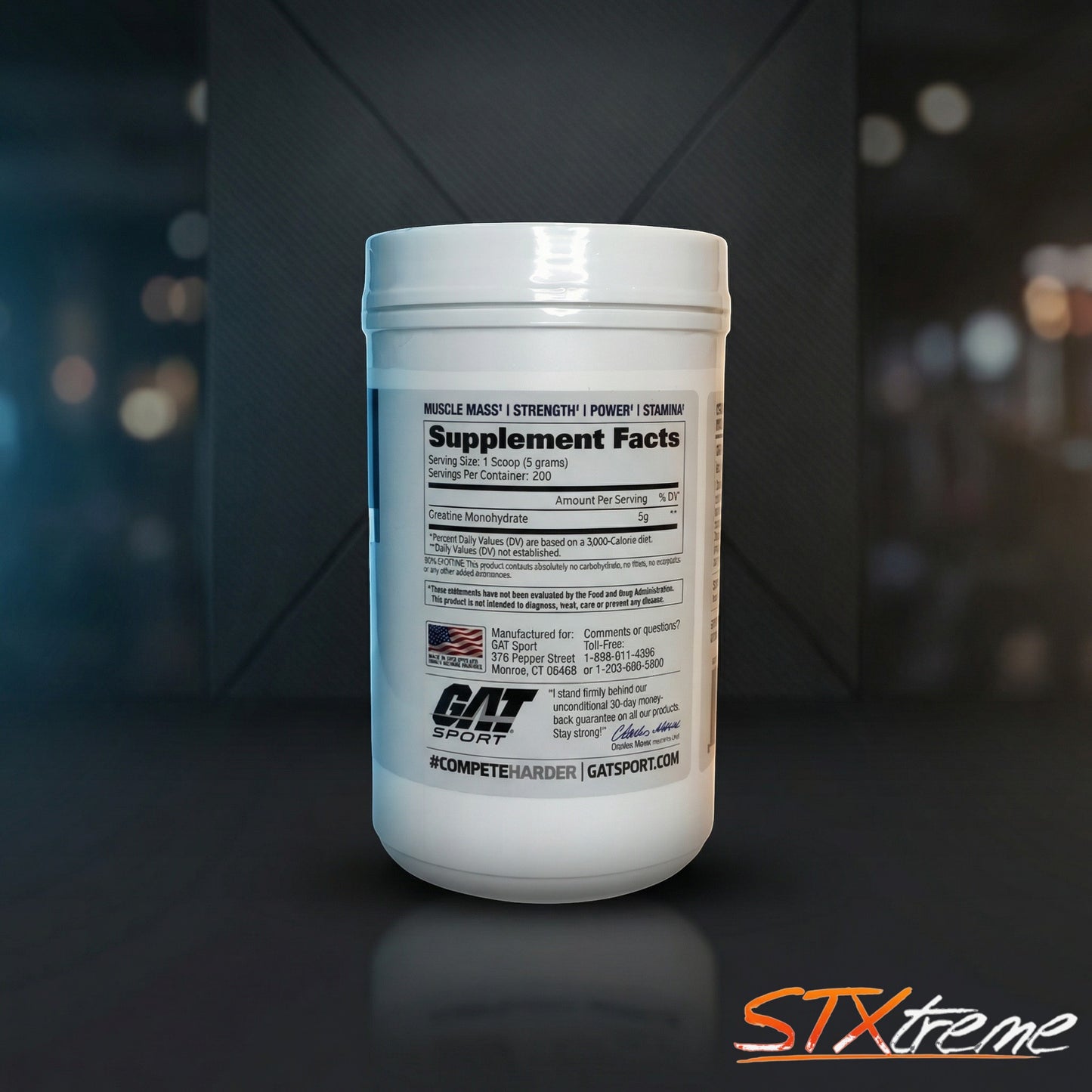 Creatine GAT Sport 1 Kg Creatina Micronizada Alta Pureza
