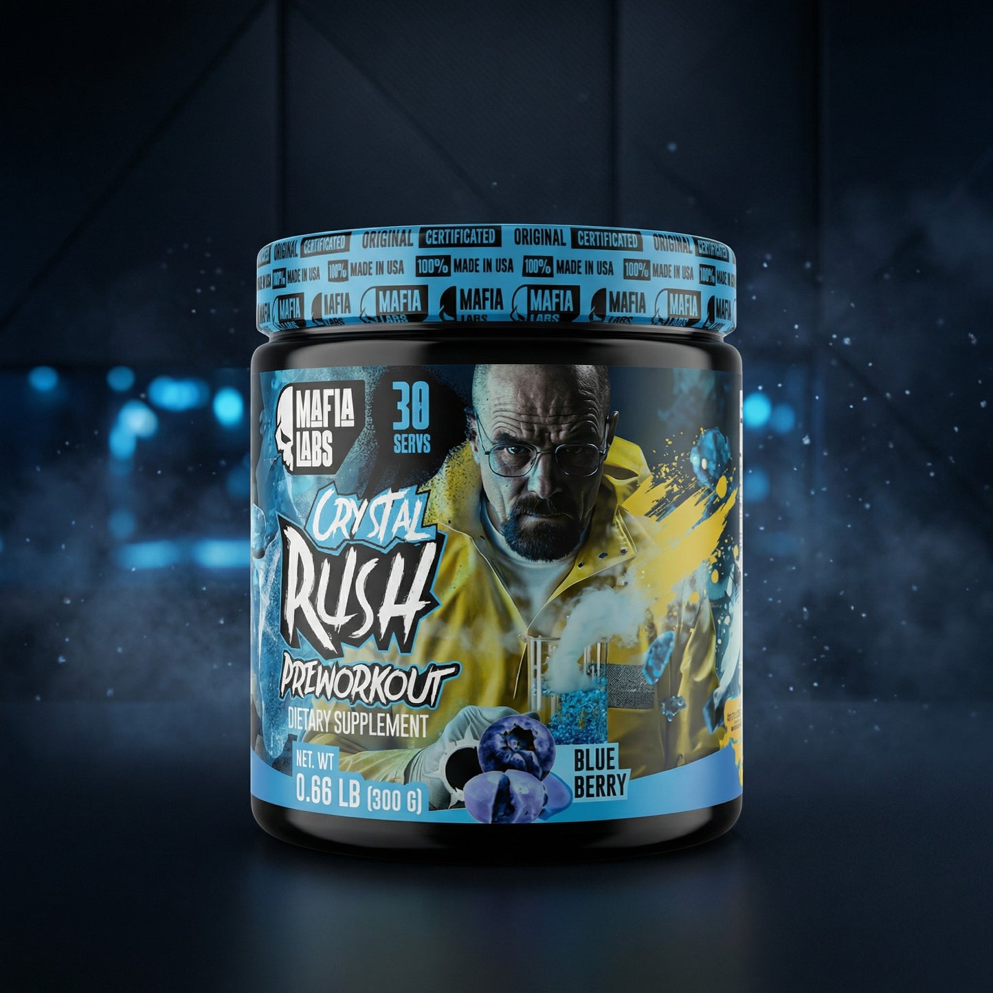 Crystal Rush Mafia Labs 300g Pre Entreno Energia Explosiva