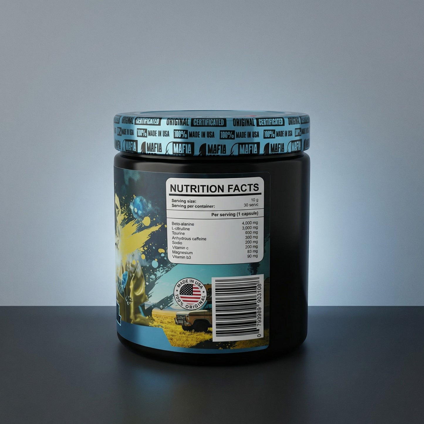 Crystal Rush Mafia Labs 300g Pre Entreno Energia Explosiva