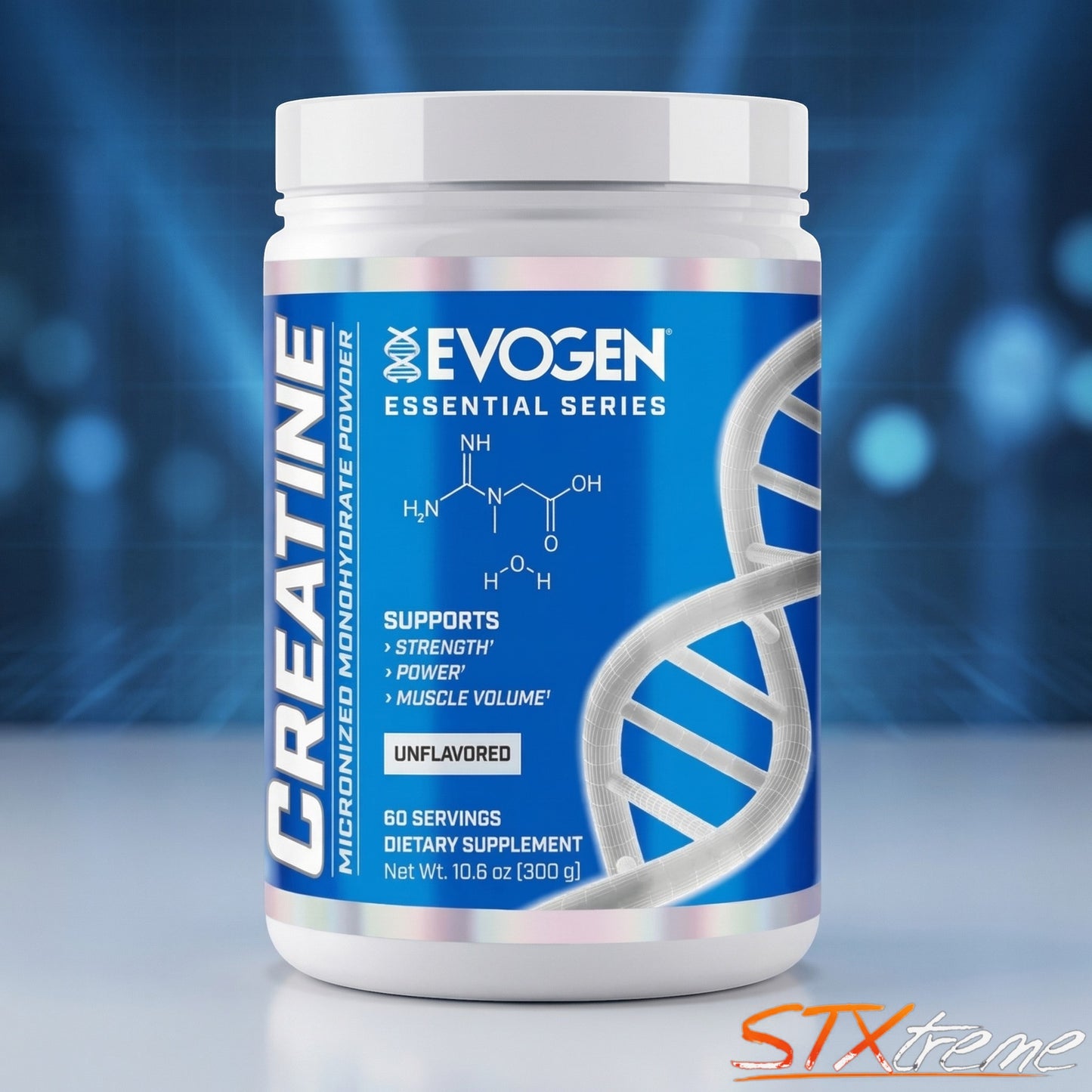 Evogen Creatine 300g Creatina Monohidratada Fuerza Explosiva