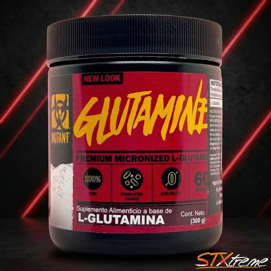 Glutamina Micronizada Mutant 300g Recuperacion Muscular Pura