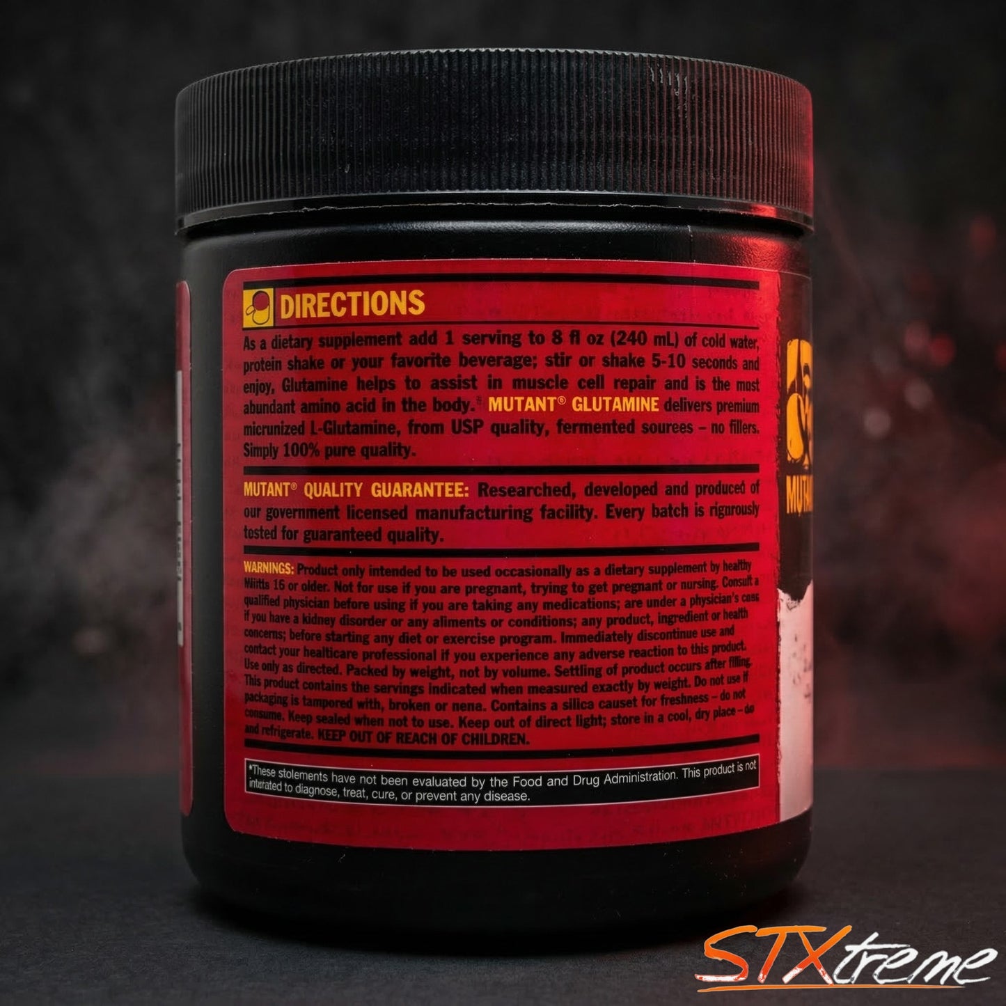 Glutamina Micronizada Mutant 300g Recuperacion Muscular Pura