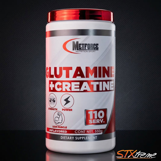 Glutamine Creatine Metforce 550g Creatina Glutamina Fuerza