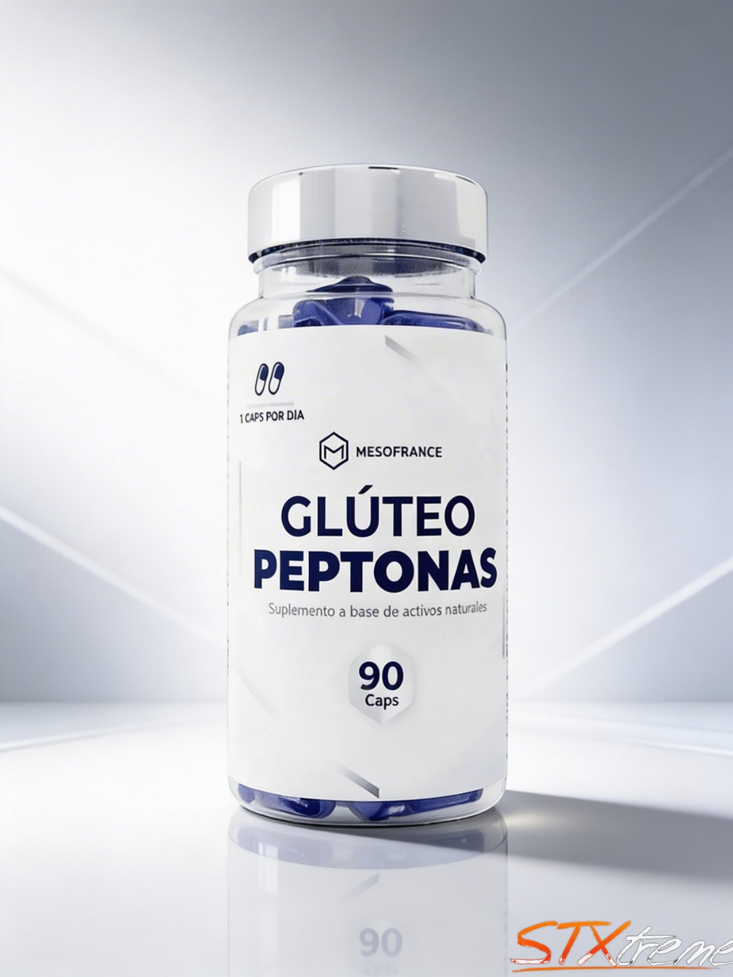 Gluteo Peptonas Mesofrance 90 Caps Colageno Firmeza Tonificacion