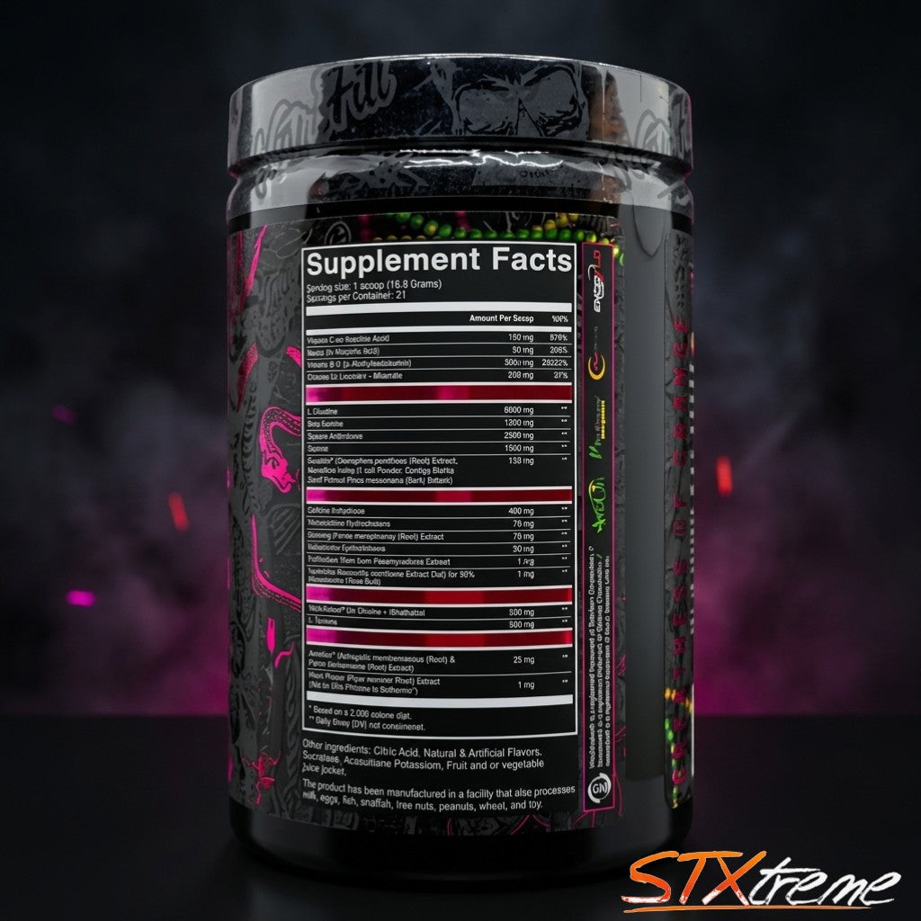 Carnage Nutrifitt 21 Serv Pre Entreno Energia Y Bombeo Extremo
