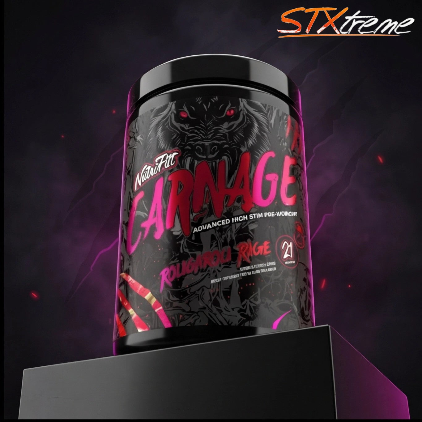 Carnage Nutrifitt 21 Serv Pre Entreno Energia Y Bombeo Extremo