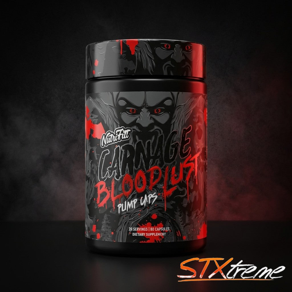 Carnage Bloodlust Nutrifitt 80 Caps Pump Extremo Sin Estimulantes