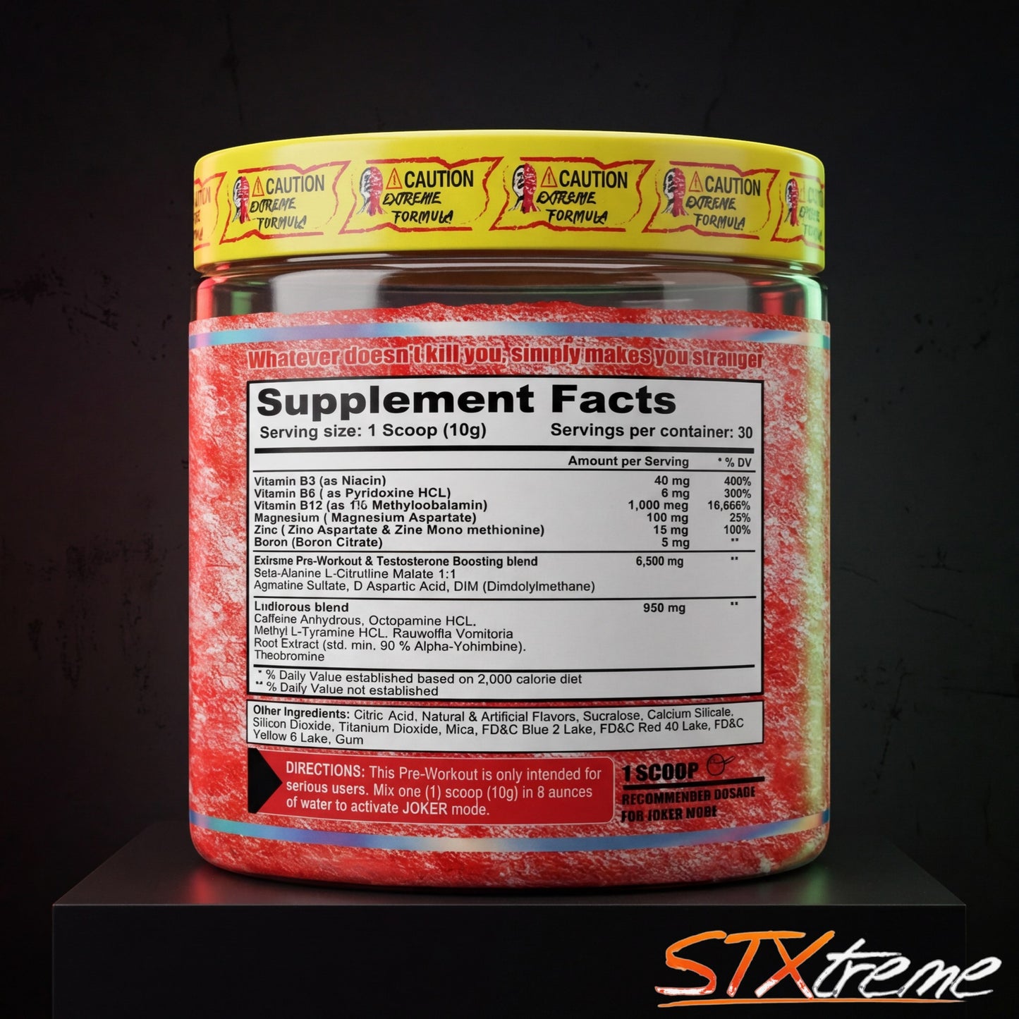 Joker Terror Labz 300g Pre Entreno Energia Y Bombeo Extremo