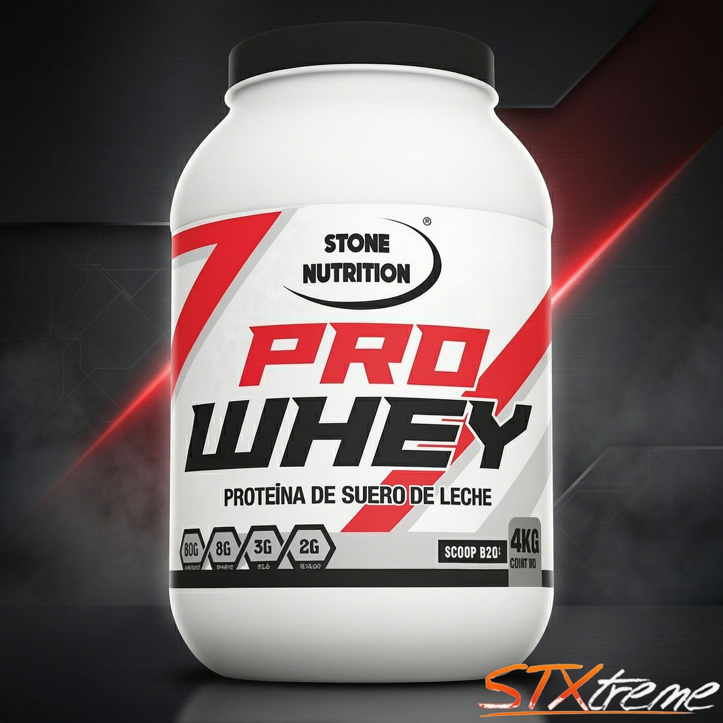 Pro Whey Stone Nutrition 4 Kg Proteina Suero Alto Rendimiento