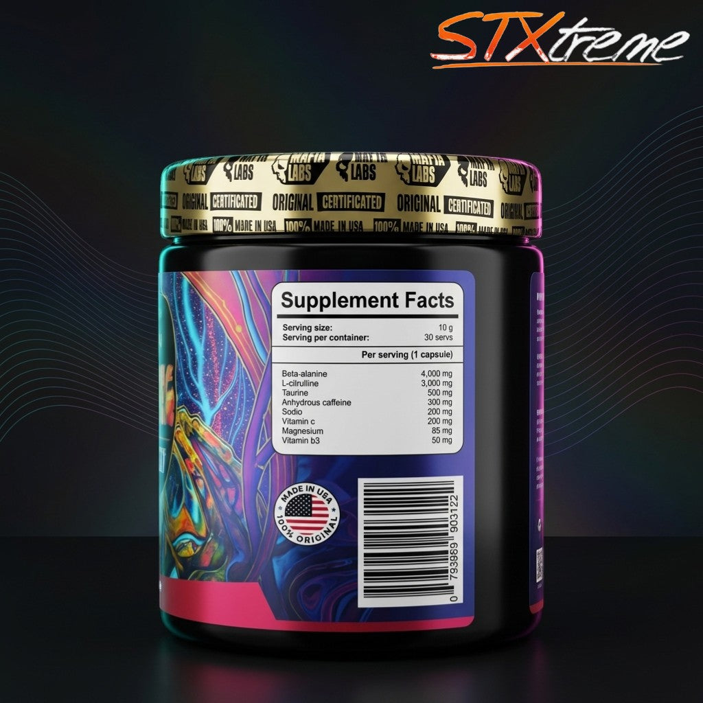 Psyko Pump Mafia Labs 300g Pre Entreno De Alta Intensidad