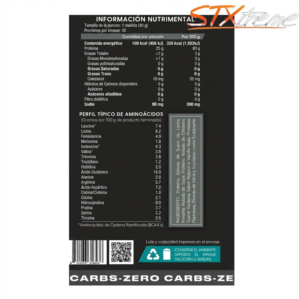 Zero Carbs DOZ By Heallife 900g Proteina Cero Carbohidratos